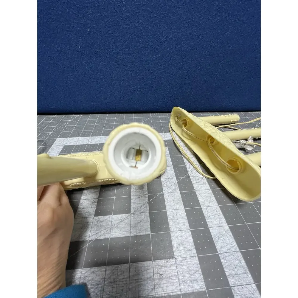 2 Candelabra‎ 3 Light Window Electric Candolier Plastic Drip Christmas